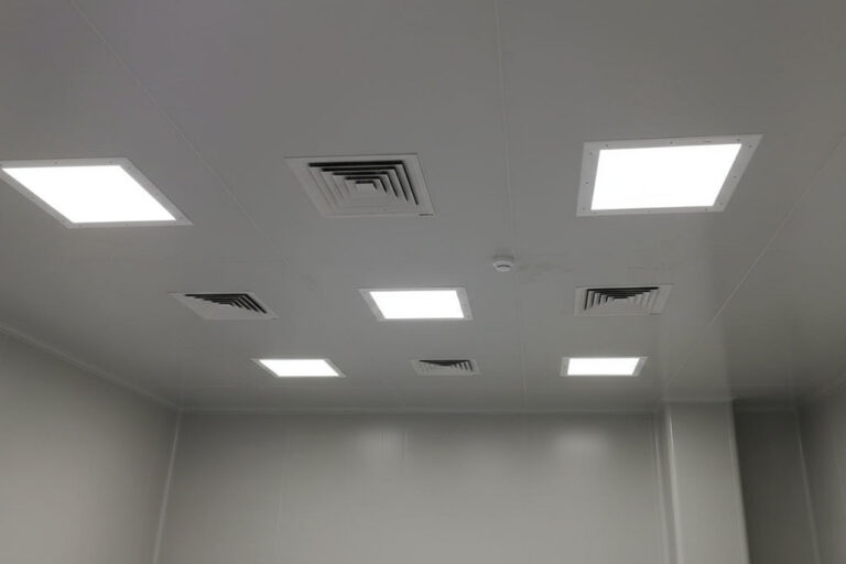 Panneau de plafond de salle blanche
