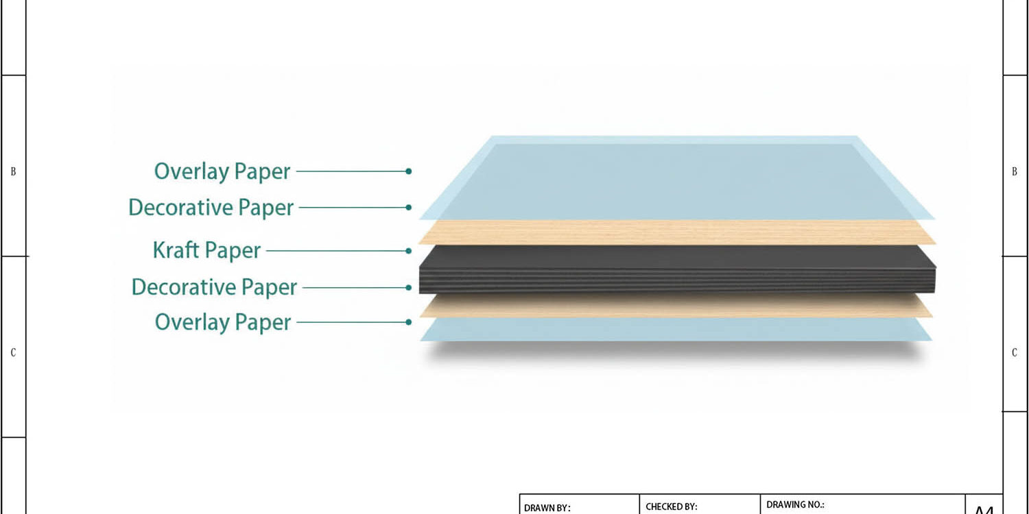Compact Laminate HPL Panel Structure Drawing