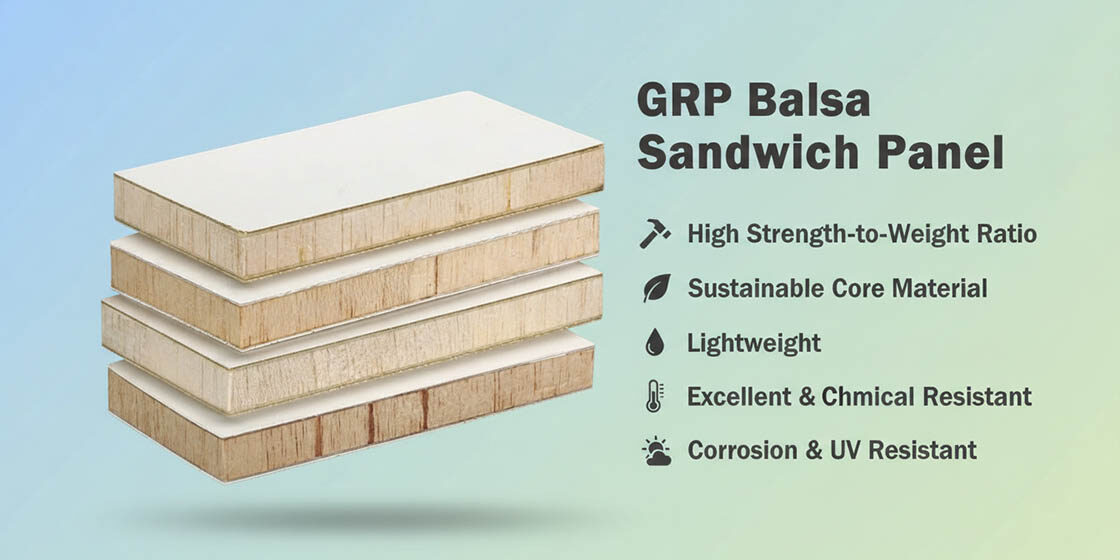 GRP Balsa Sandwich Panel
