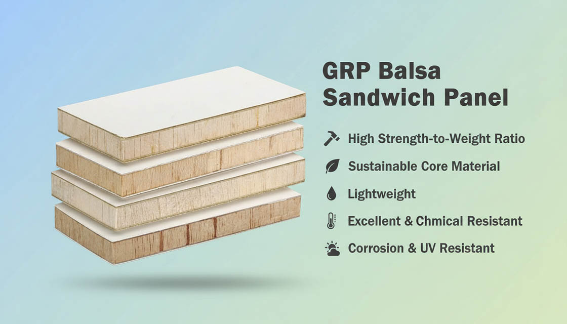 GRP Balsa Sandwich Panel