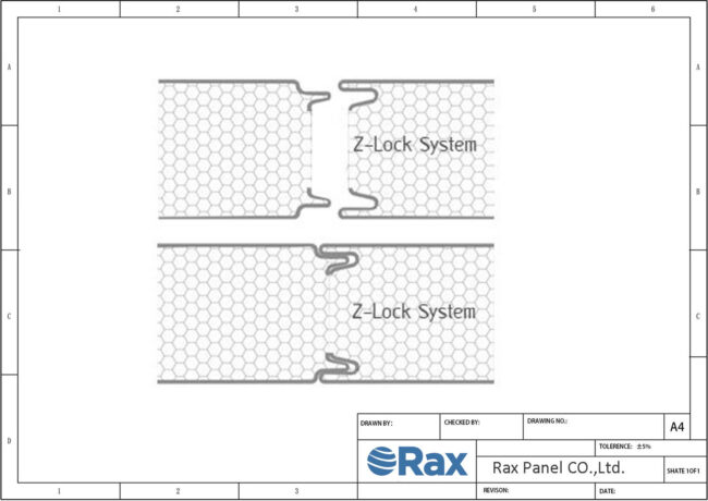 Z Lock Insulated Panel Structure Drawing