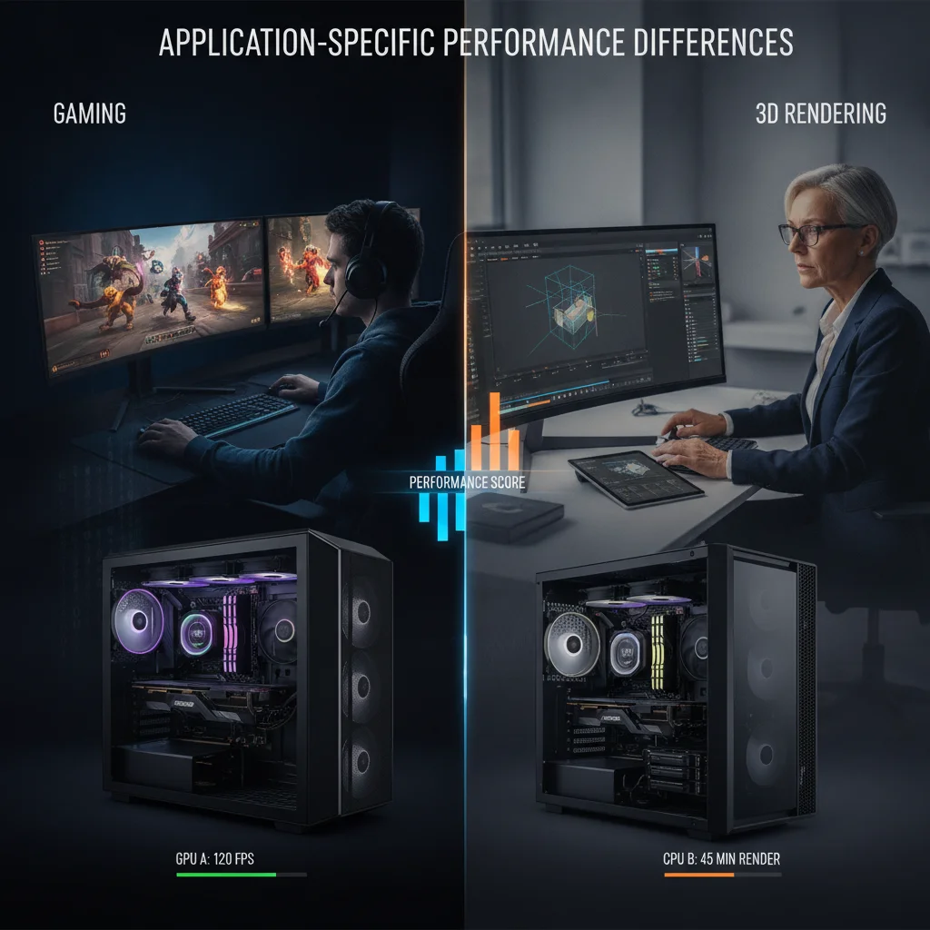 Application-Specific Performance Differences