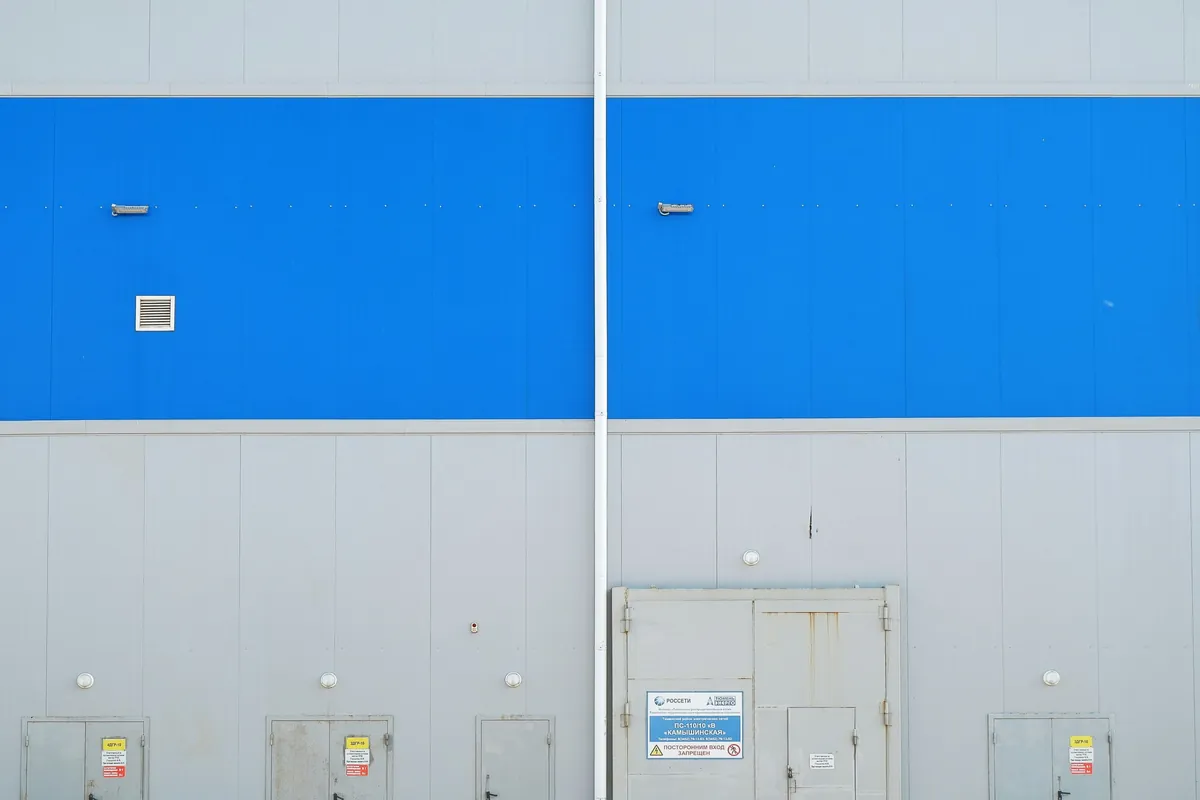 blue and white wooden cabinet collage