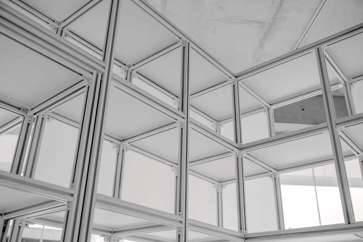 Sealed clean room panel joint under validation