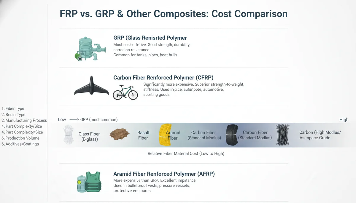 Cost Differences Between FRP and GRP
