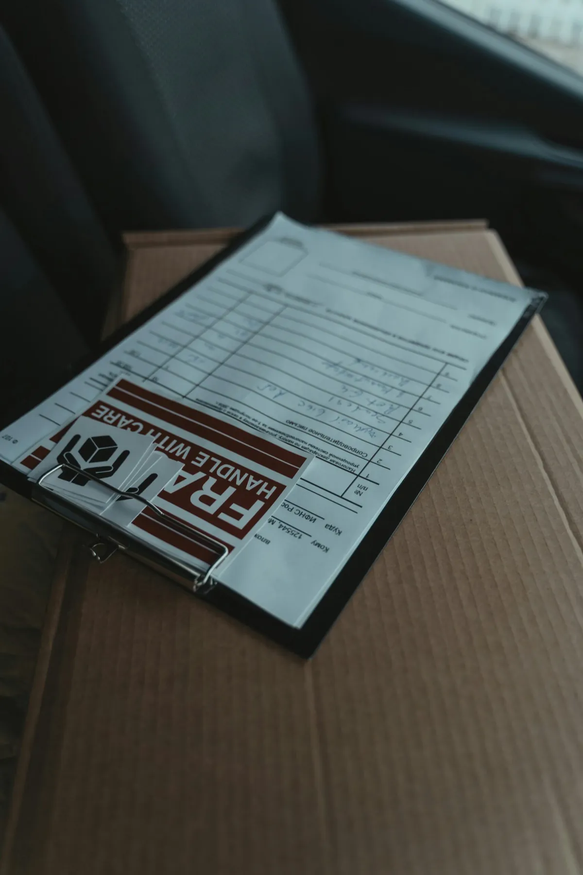 Hyper-realistic product photography of RV composite panels securely packaged in robust, custom-fit crates or pallets, ready for international shipping, with protective corner guards and strapping visible, in a clean warehouse setting, clean composition, no text, no brand logos.