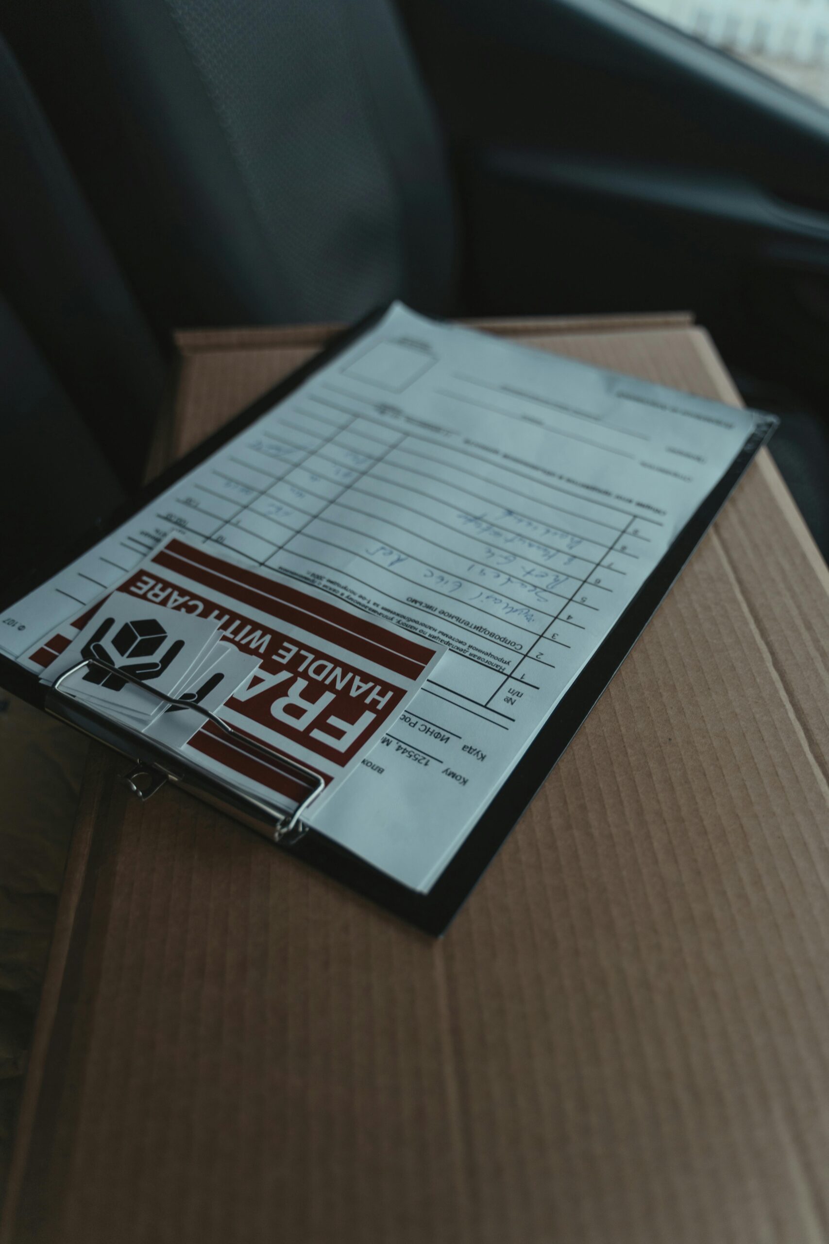 Hyper-realistic product photography of RV composite panels securely packaged in robust, custom-fit crates or pallets, ready for international shipping, with protective corner guards and strapping visible, in a clean warehouse setting, clean composition, no text, no brand logos.
