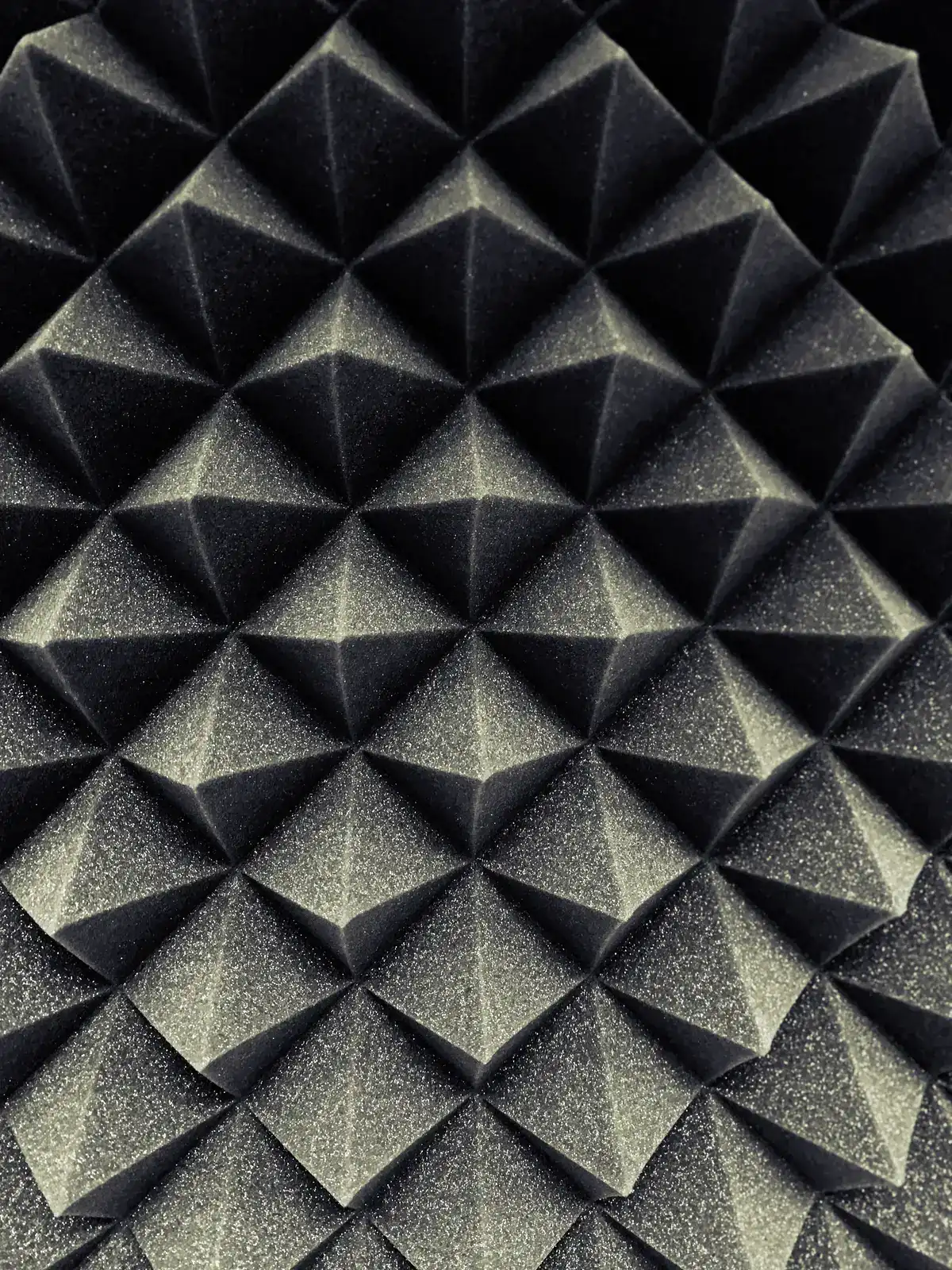 High density polyisocyanurate foam core cross section showing uniform microcellular closed cell structure